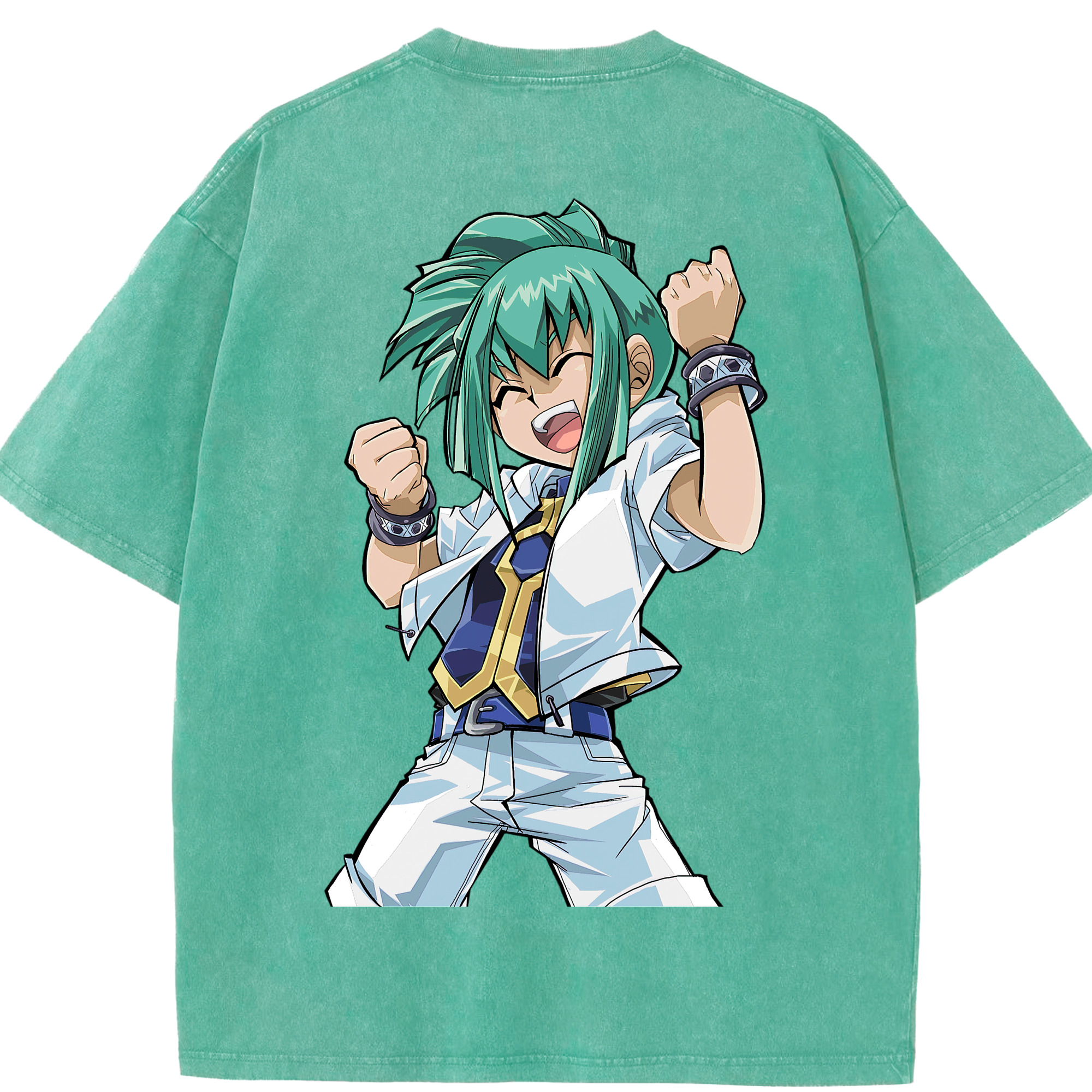 （画像用） 遊☆戯☆王 Yu-Gi-Oh! 綿100% ヴィンテージ風 半袖Tシャツ（背面プリント）